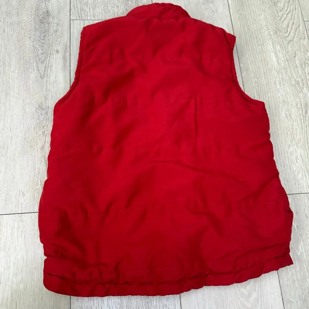 Nickelodeon Sponge bob weird pants‎ quilted red puffer boys vest size 6